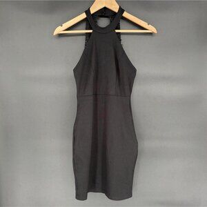 Lulus Women Little Black Halter Mini Dress XS Cocktail Party Date Night Romantic